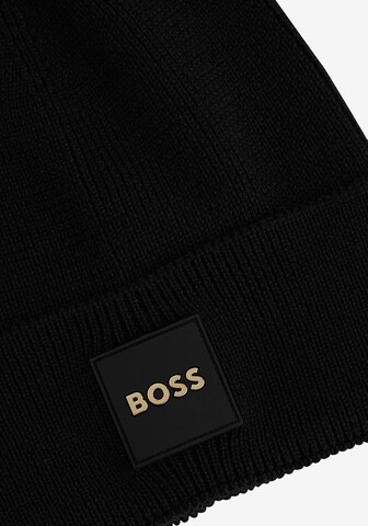 BOSS Black Beanie 'Furio' in Black