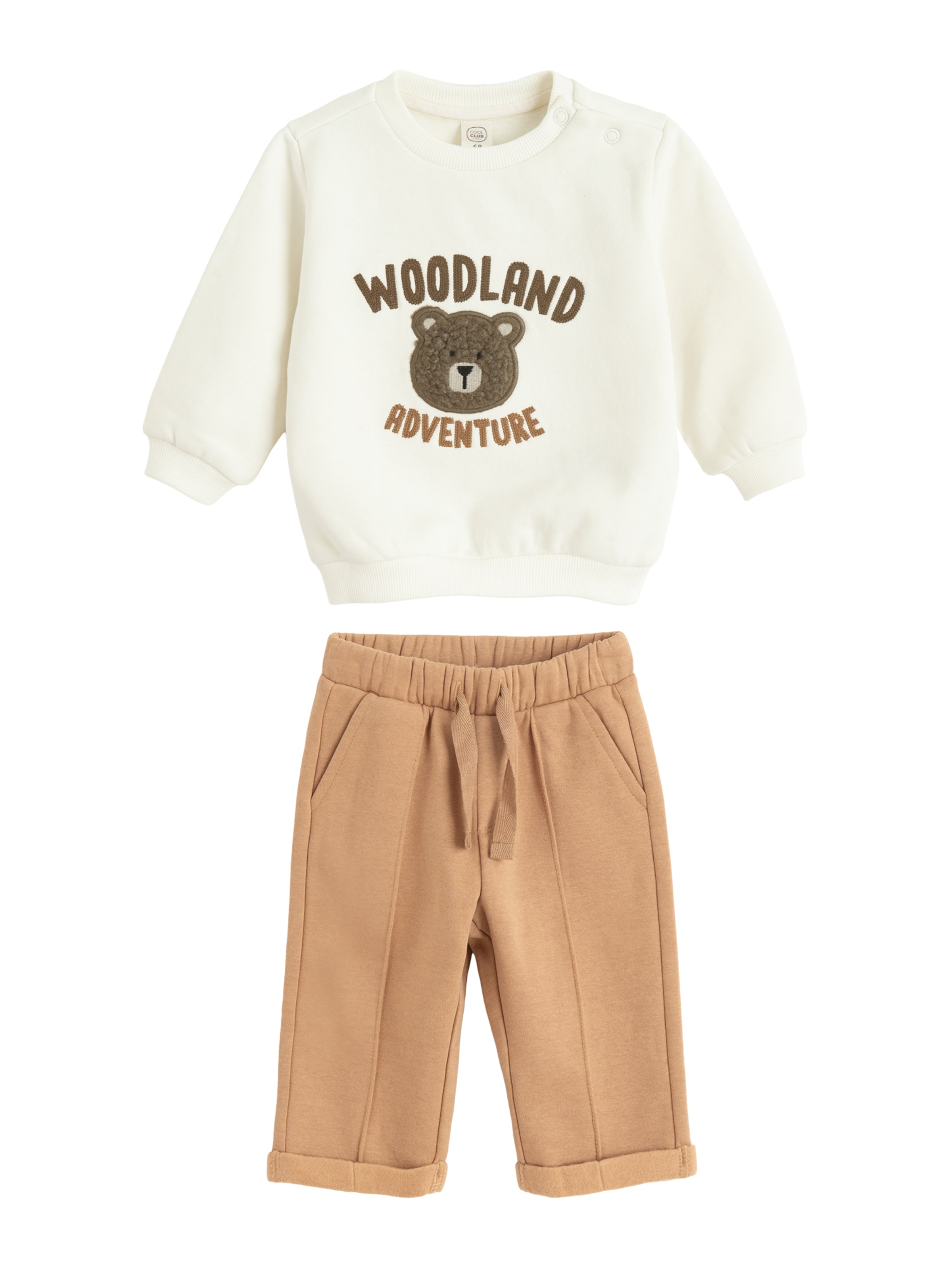 Cool Club Set in Bruin: voorkant