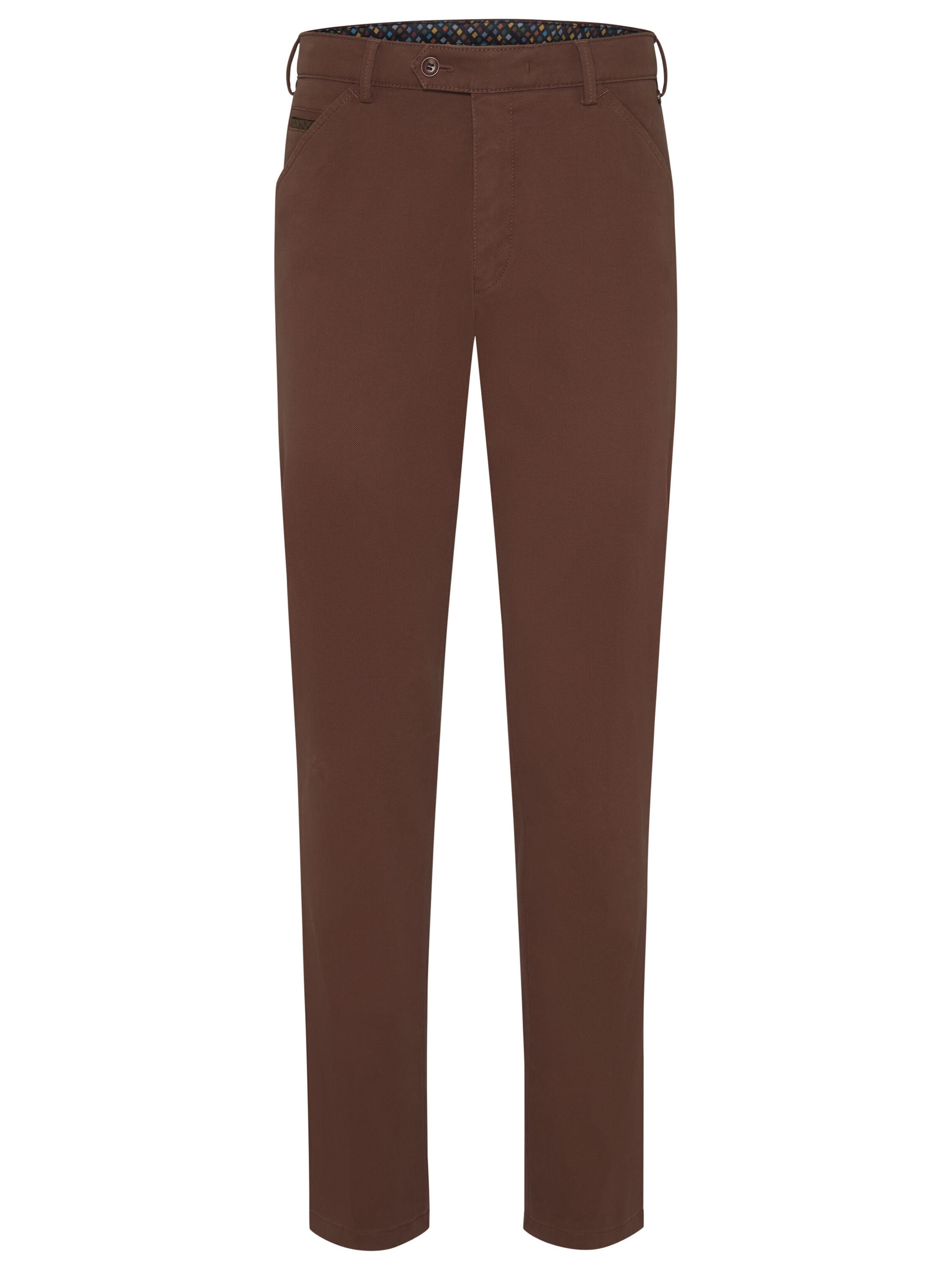 MEYER Chino in Bruin: voorkant