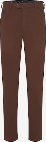 Pantalon chino MEYER en marron : devant