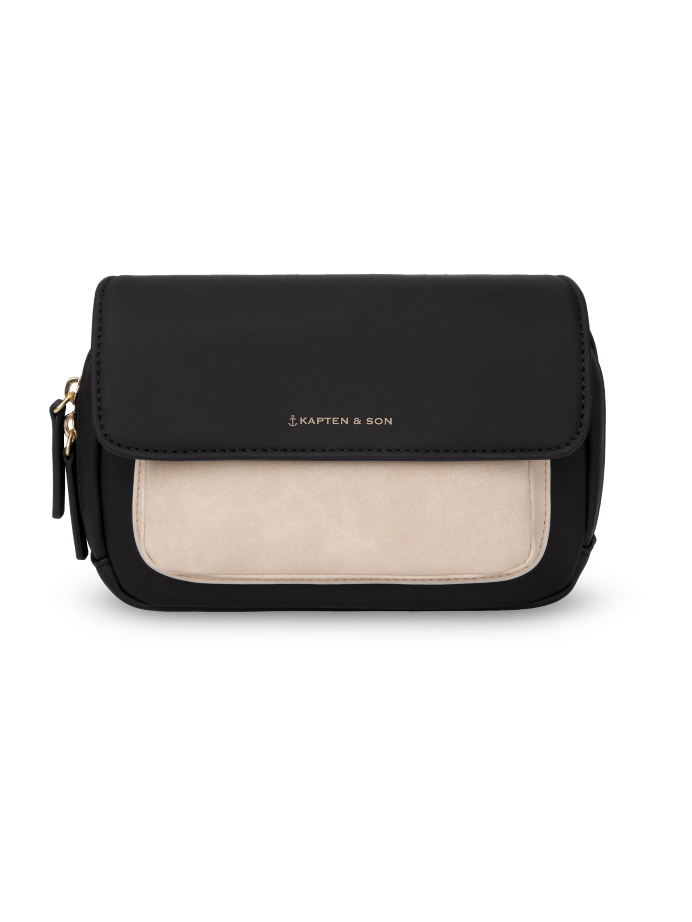 Kapten & Son Torba na pasek 'Visby Cream Black' w kolorze czarny