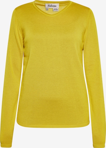 Pull-over Sidona en jaune : devant