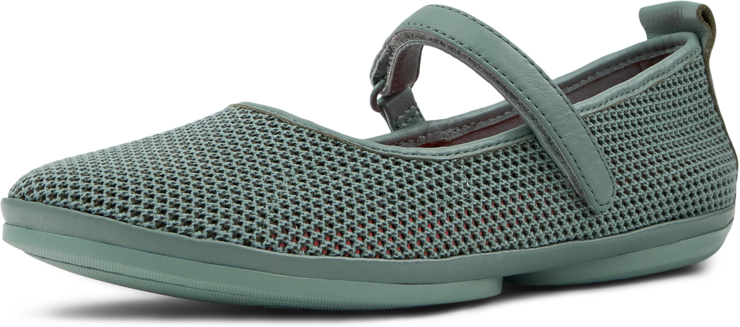 Ballerina con cinturino 'Right Nina' di CAMPER in verde: frontale
