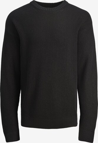 JACK & JONES Sweater in Black: front