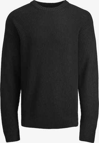 JACK & JONES Sweater in Black: front