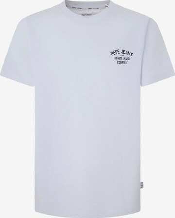 T-Shirt 'CAVE' Pepe Jeans en blanc : devant