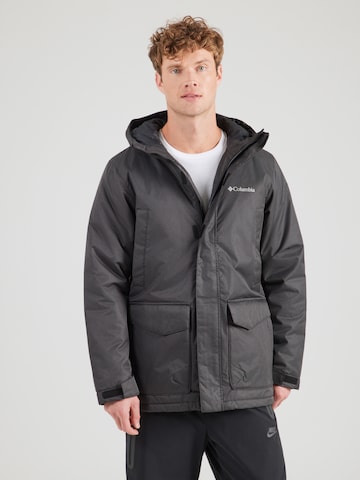 COLUMBIA Outdoorjas 'Pines Lake' in Zwart: voorkant