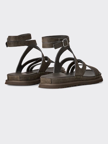 UGG Sandaler 'Sandal W Goldengaze Embossed Ankle Wrap Dense Smoke' i brun