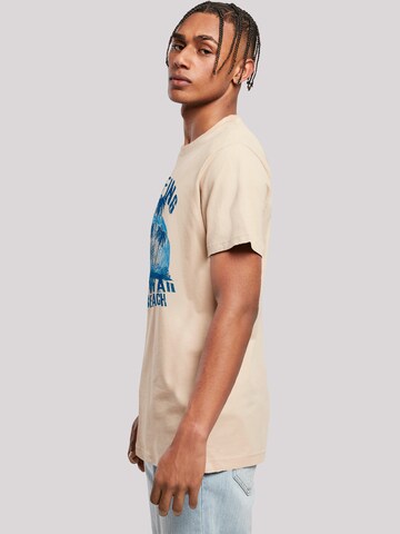 T-Shirt 'Hawaii Surf Beach Summer' F4NT4STIC en beige