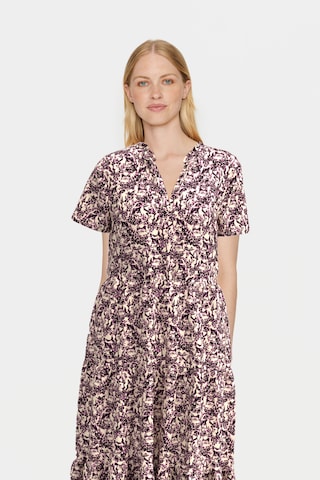 SAINT TROPEZ - Vestido camisero 'Eda' en lila