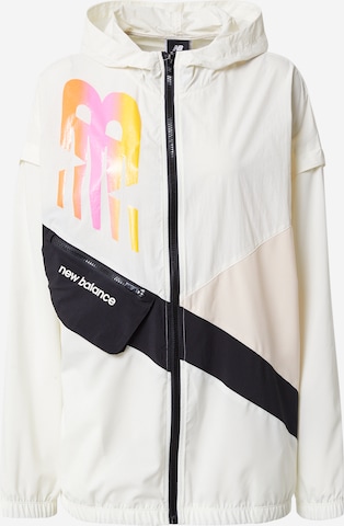 new balance Športna jakna | bela barva: sprednja stran