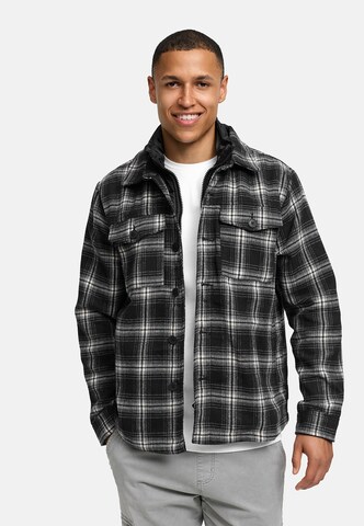 INDICODE JEANS Between-Season Jacket 'INDjango' in Black: front