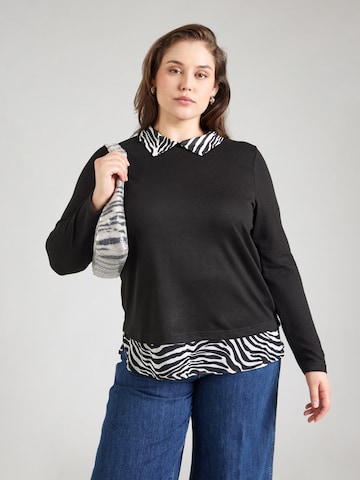 T-shirt 'CARALBA' ONLY Carmakoma en noir : devant