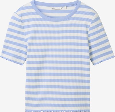TOM TAILOR DENIM T-shirt en bleu clair / blanc, Vue avec produit