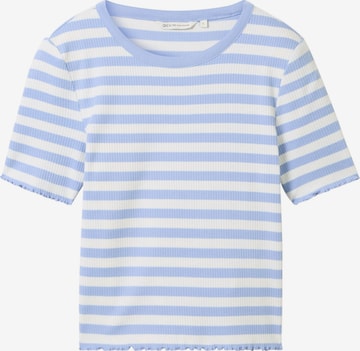 T-shirt TOM TAILOR DENIM en bleu : devant