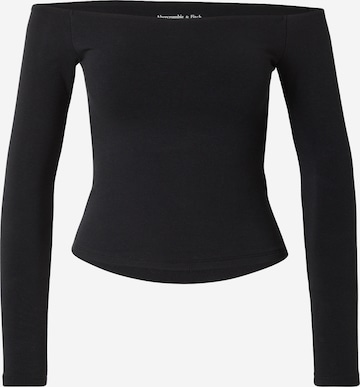 Abercrombie & FitchMajica - crna boja: prednji dio