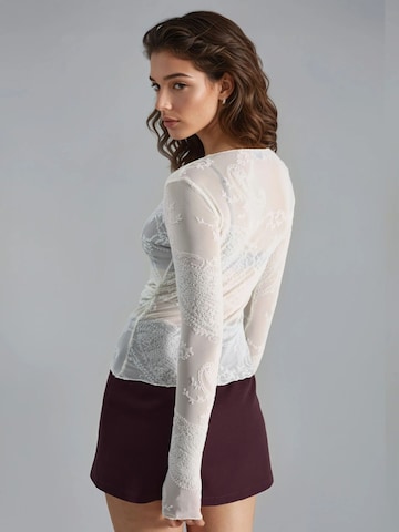 Busem Bluse in Weiß