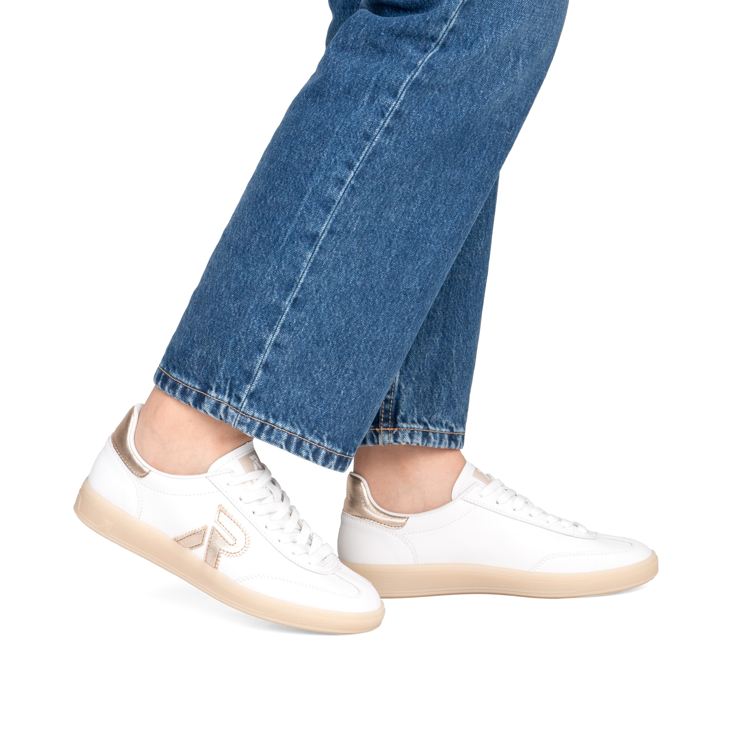 Baskets basses 'San Diego' Rieker Sport en blanc