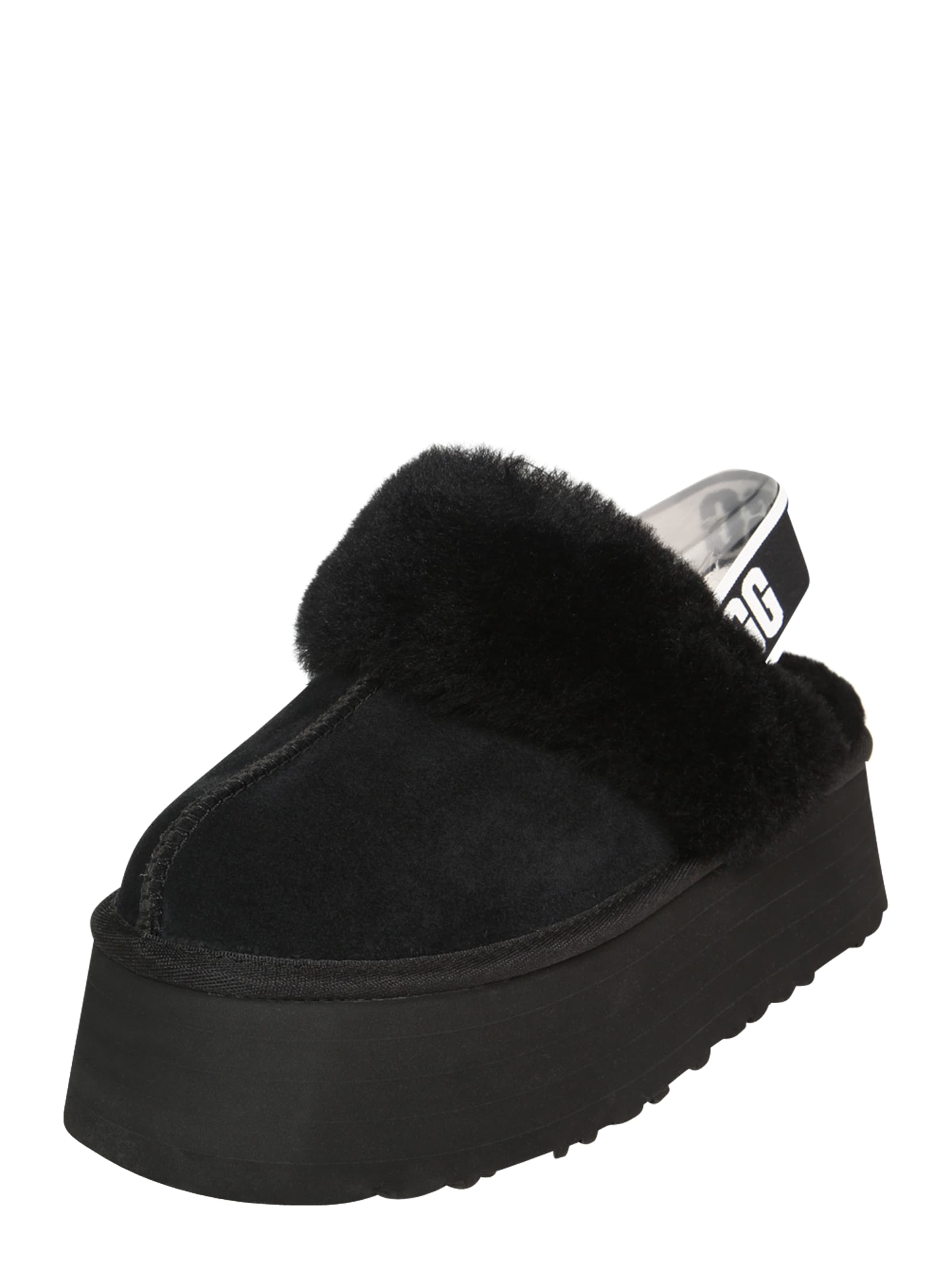 UGG Kapcie 'Funkette' w kolorze czarny: przód