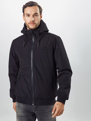Iriedaily - Ajuste regular Chaqueta de invierno 'Nilas' en negro: frente