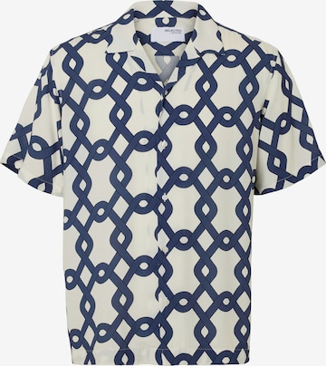 SELECTED Comfort fit Srajca 'SLHVero' | bela barva: sprednja stran