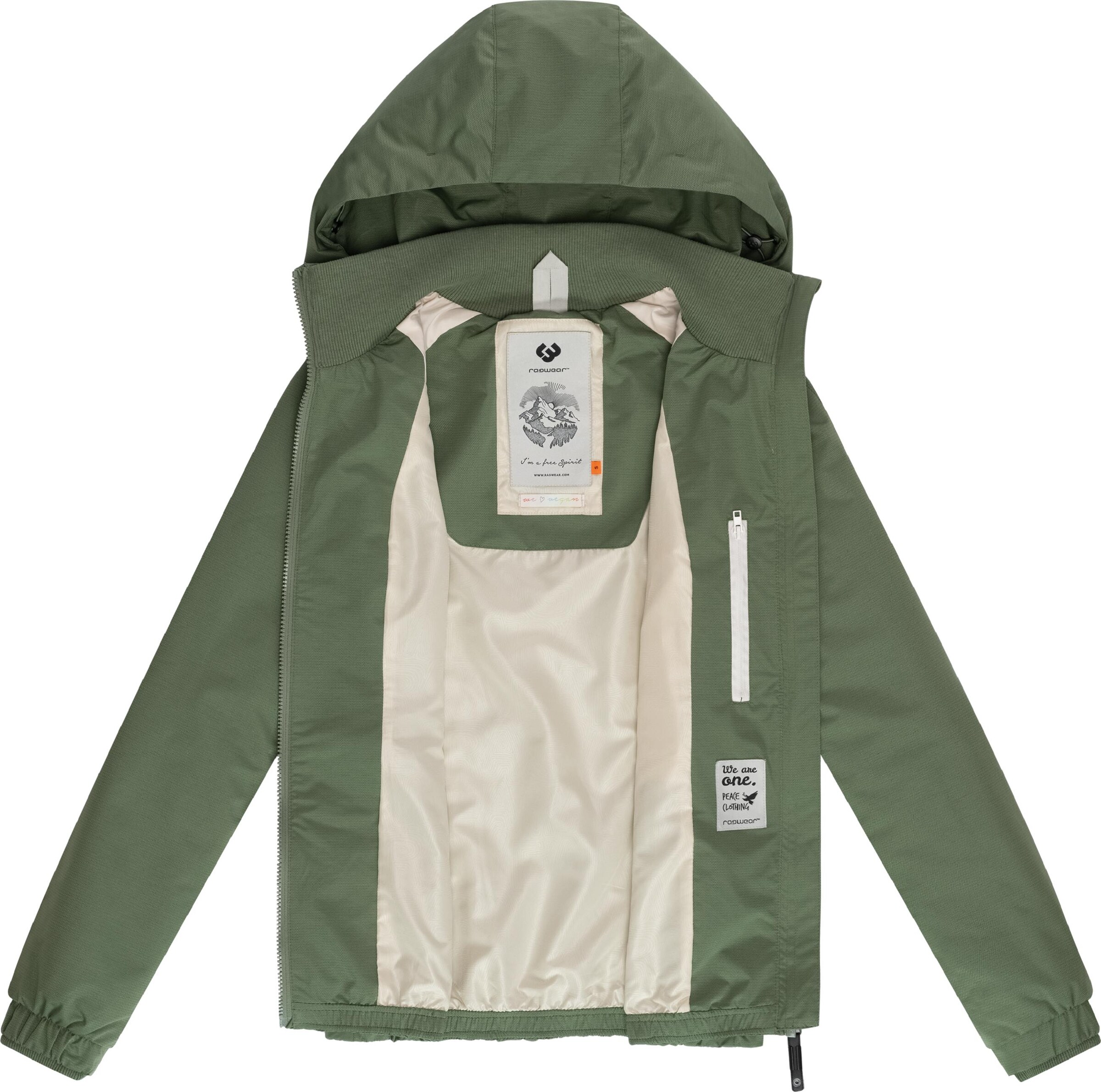 Ragwear Funkčná bunda 'Dizzie' - Zelená