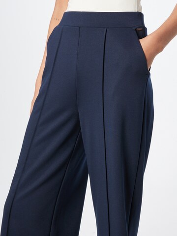 Wide leg Pantaloni de la TOM TAILOR DENIM pe albastru