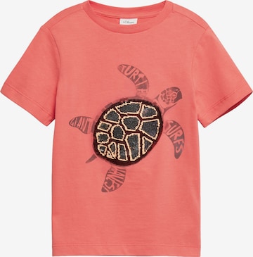 T-Shirt s.Oliver en rouge : devant