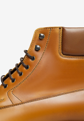 Henry Stevens Lace-Up Boots 'Barkley' in Brown