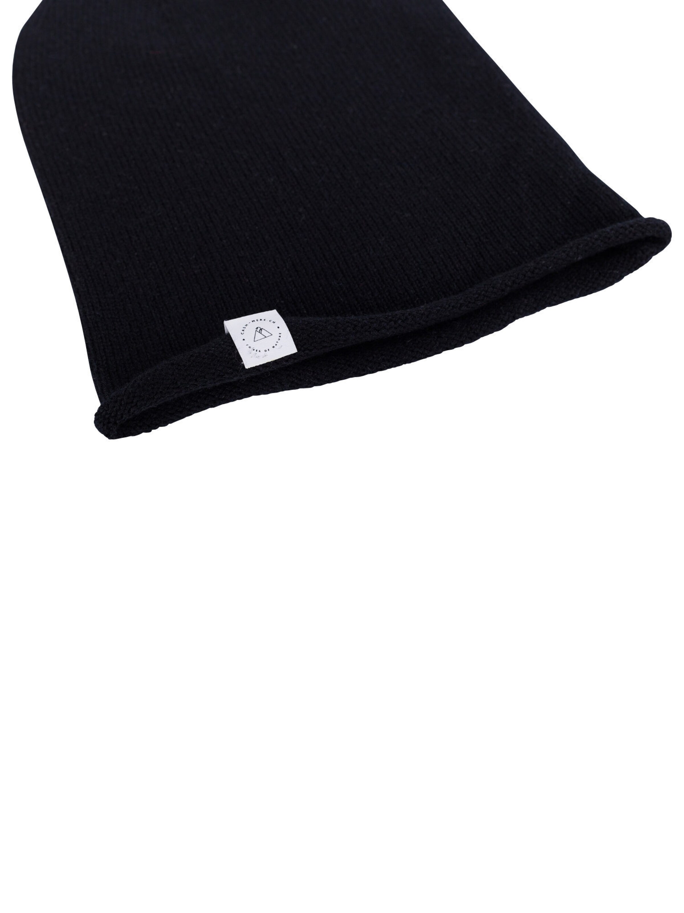 CASH-MERE.CH Beanie in Black