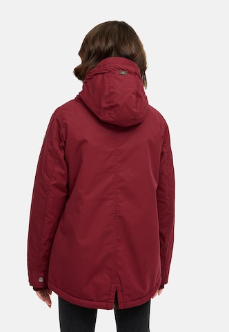 Ragwear Winter jacket 'Parkker' in Red