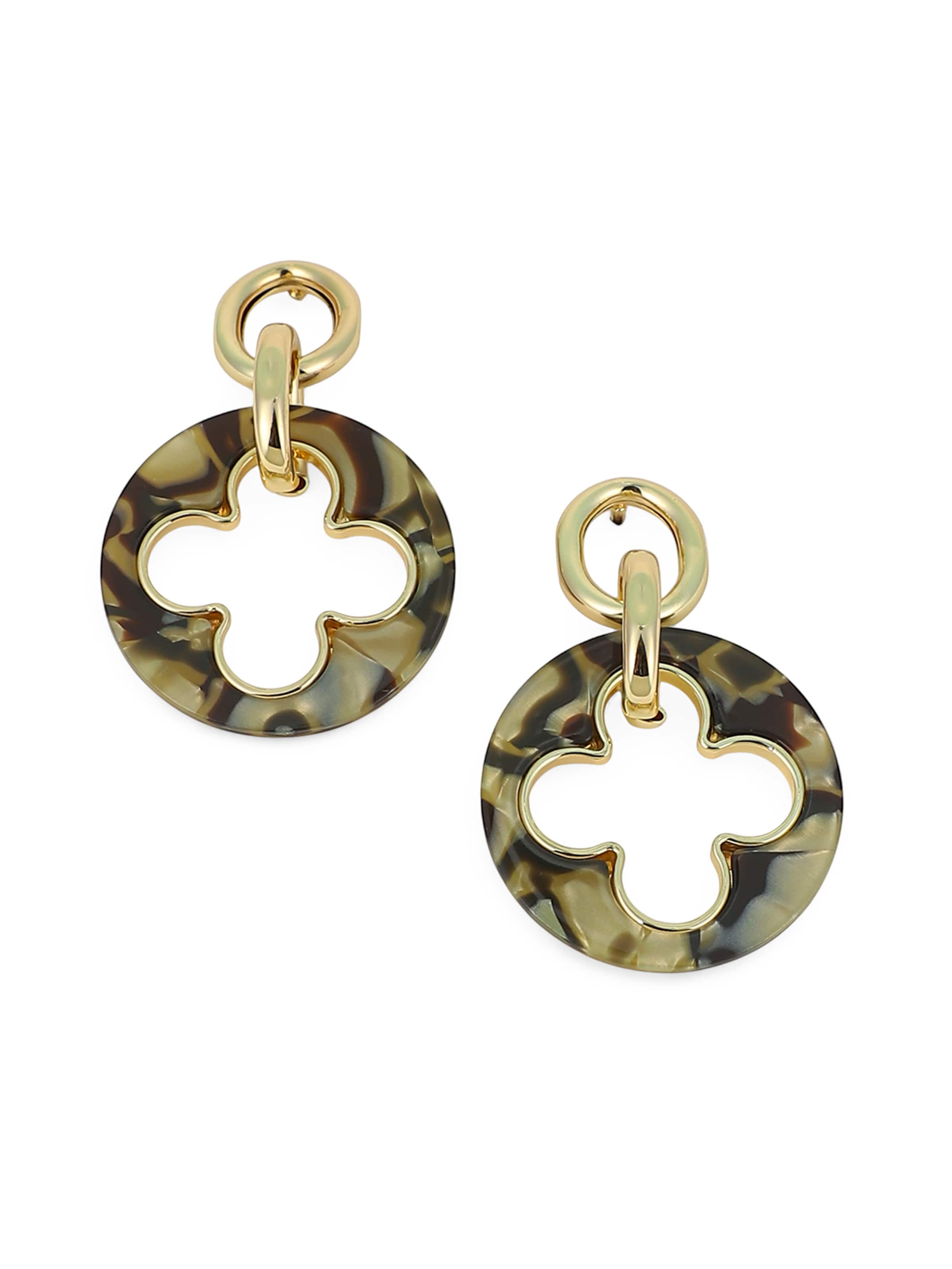 Boucles d'oreilles 'Vatsala' SOHI en or : devant