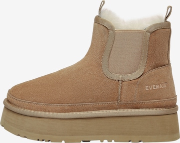 Everau Chelsea-bootsi 'Shoveler' värissä ruskea: etupuoli