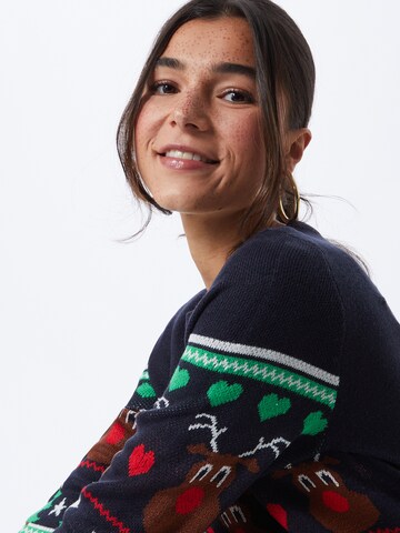 mėlyna ONLY Megzta suknelė 'ONLXmas Vibe'