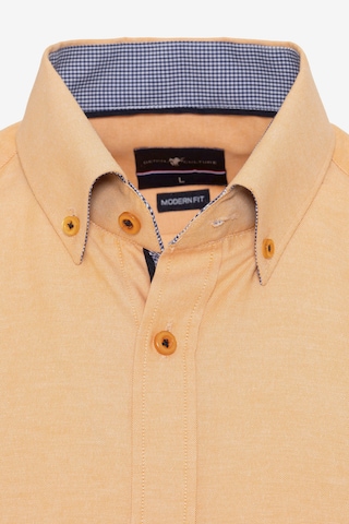 DENIM CULTURE Regular fit Button Up Shirt ' MARCUS ' in Orange