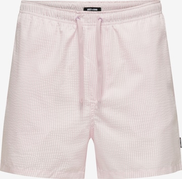 Only & Sons Badeshorts in Pink: Vorderseite