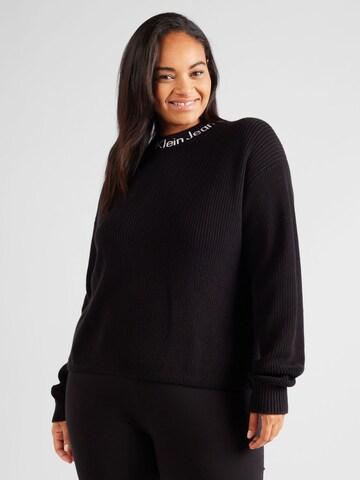 Calvin Klein Jeans Curve Sweater in Black: front