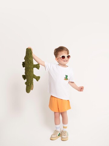 SATURNDAY Shirt 'Krokodil auf SUP' in Weiß