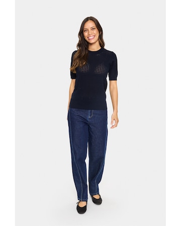SAINT TROPEZ Sweter 'Mila' w kolorze niebieski