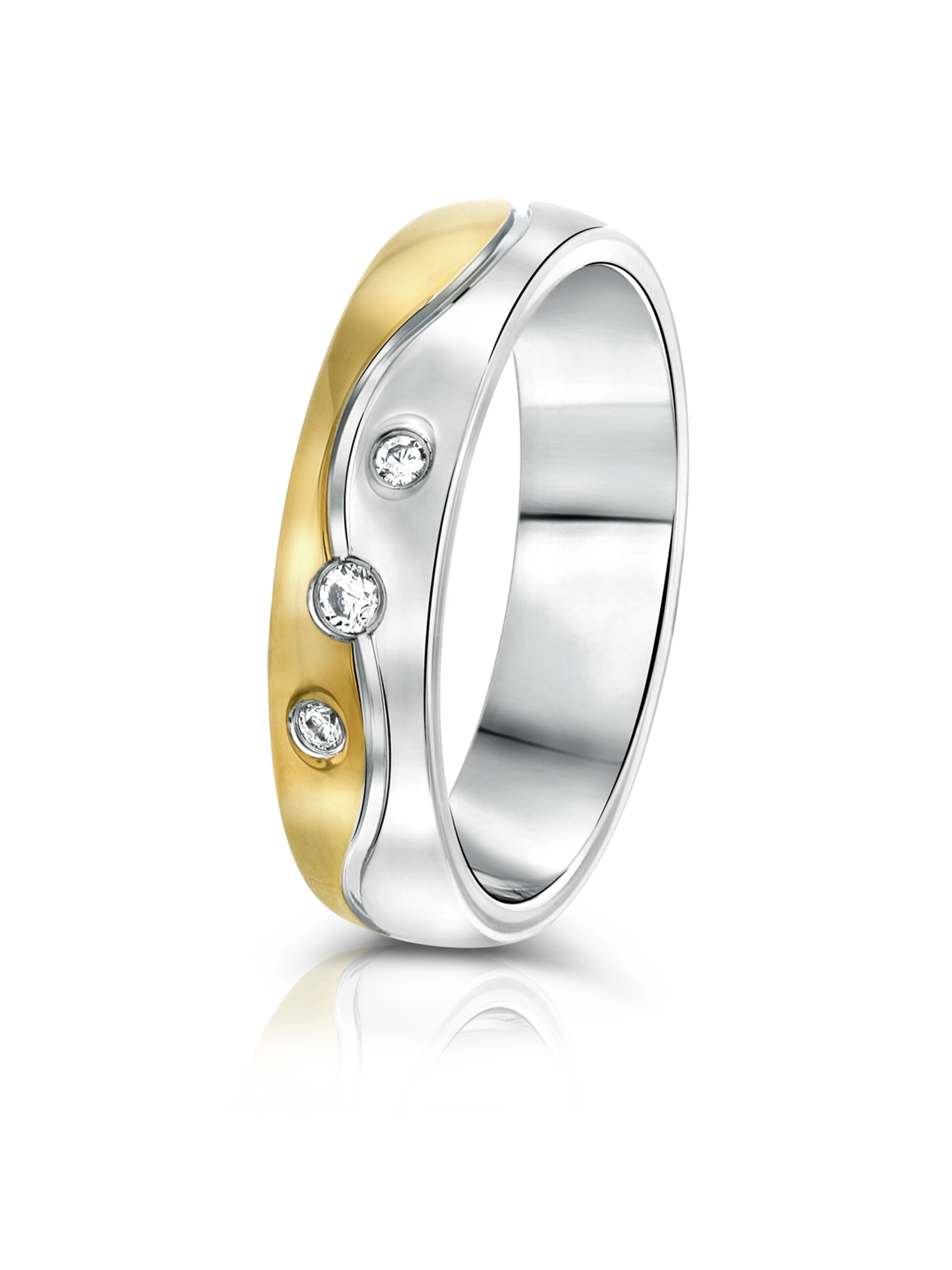 Lucardi Ring in Silver: front