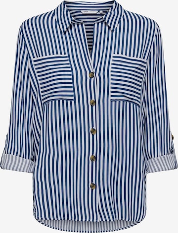 ONLY - Blusa 'ONLY ONLYASMIN SHIRT L/S WVN NOOS CAMICIA' en azul: frente