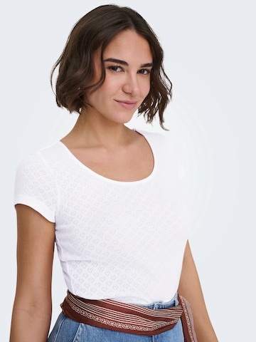 balta ONLY Marškinėliai 'ONLMADISON'