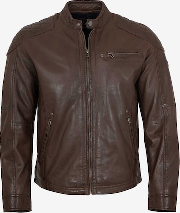 Jilani Between-Season Jacket 'Dante' in Brown: front