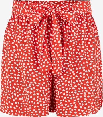 PIECES Shorts 'Nya' in Rot: predná strana