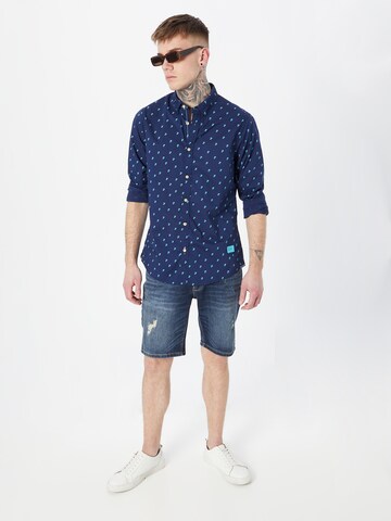 SCOTCH & SODA Regular Fit Hemd in Blau