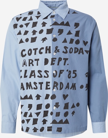 Fit confort Chemise SCOTCH & SODA en bleu : devant