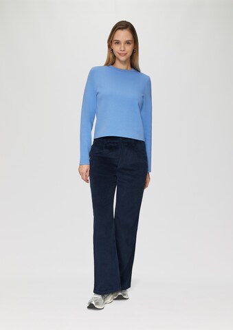 QS Regular Bundfaltenhose in Blau