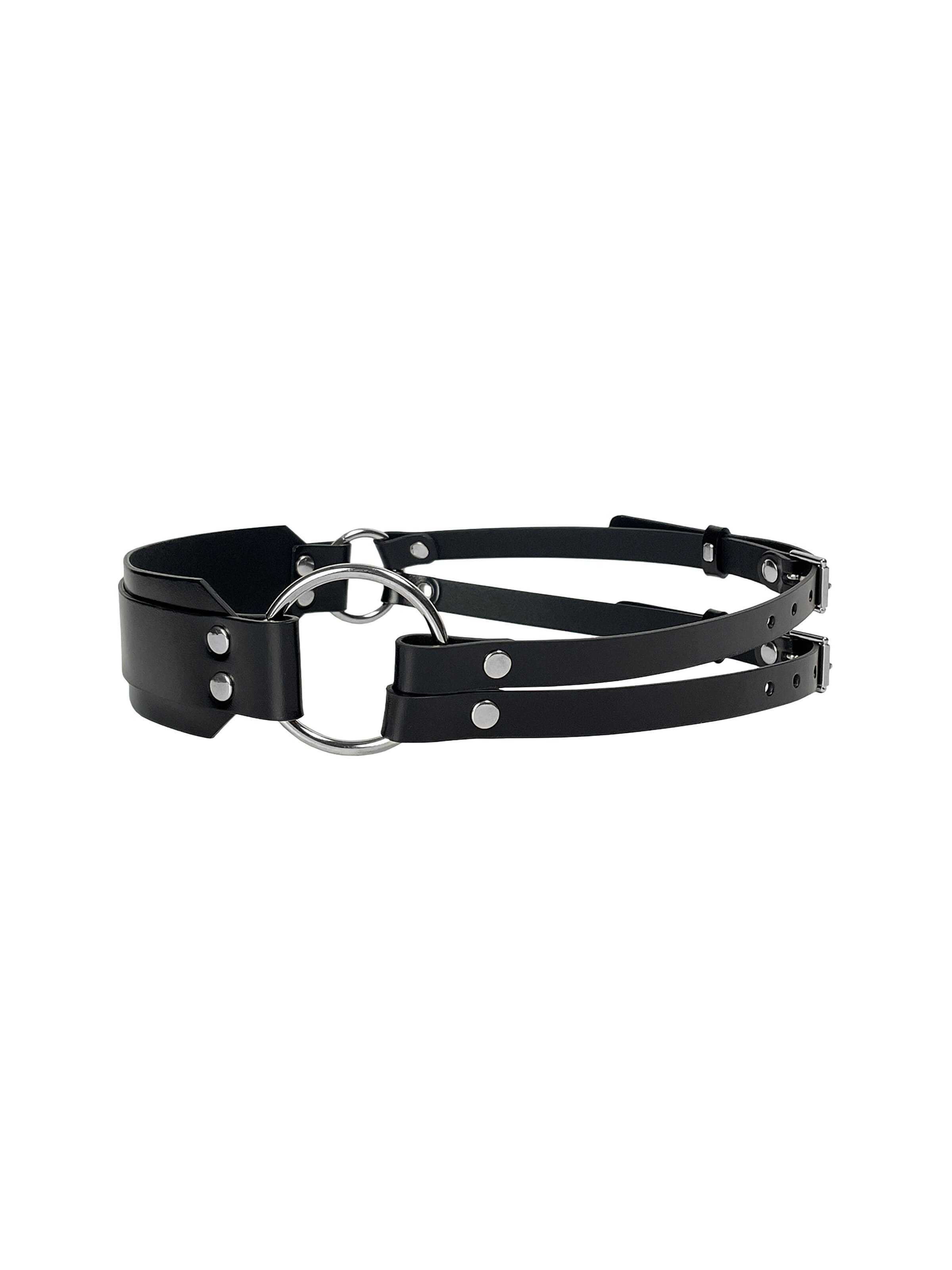 Haute Cuir Belt in Black: front