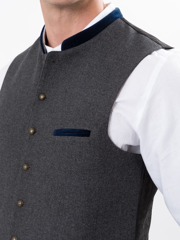 HerzSticht Traditional vest 'Samerberg' in Blue