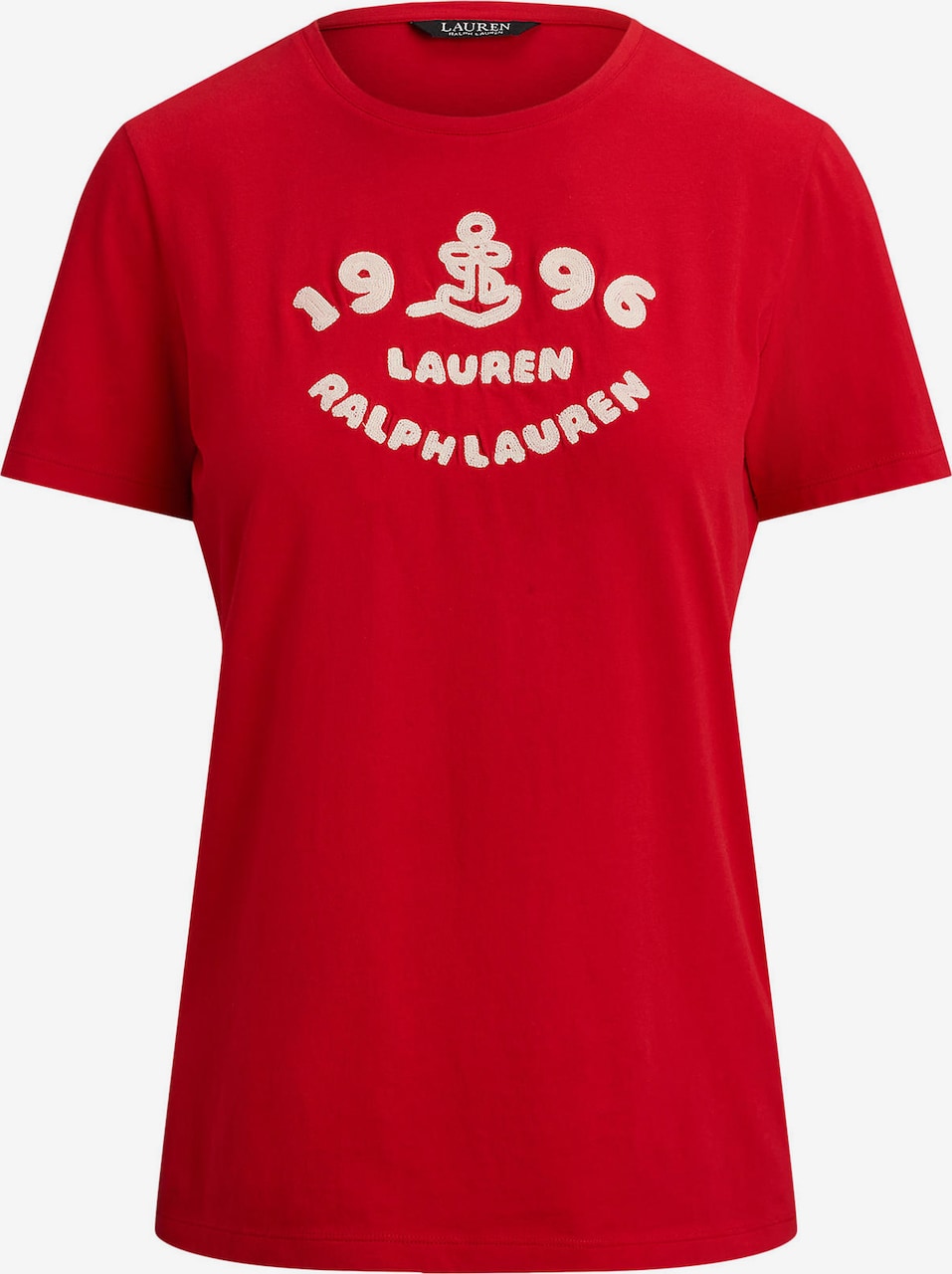 Tricou de la Lauren Ralph Lauren pe roșu: față